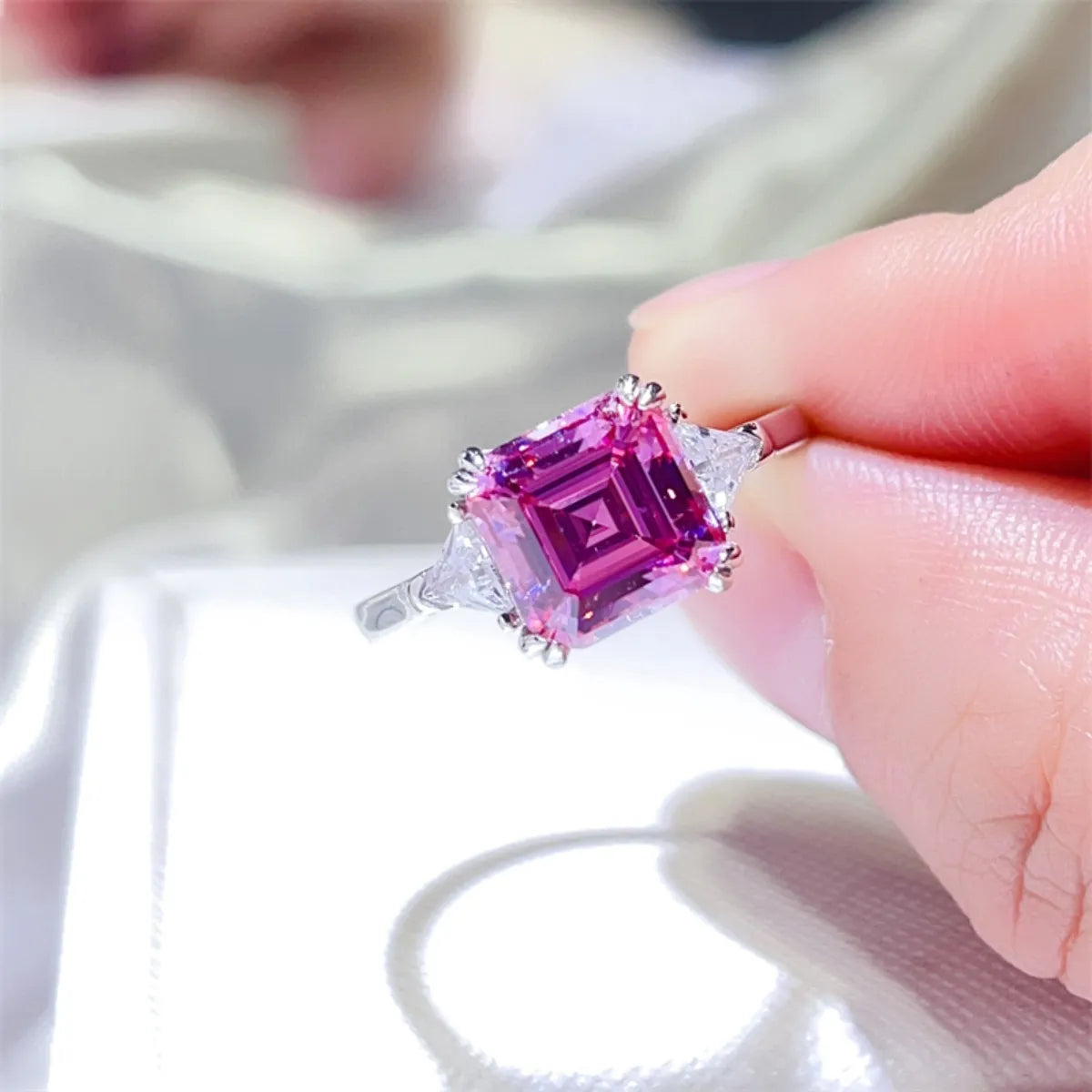 3 Carat Moissanite 925 Sterling Silver Ring