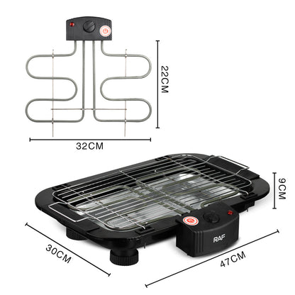 Electric BBQ Grill for Home and Outdoor Use