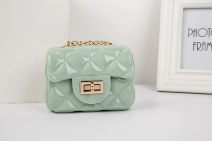 Mini Candy Color Jelly Coin Purse Crossbody Bag