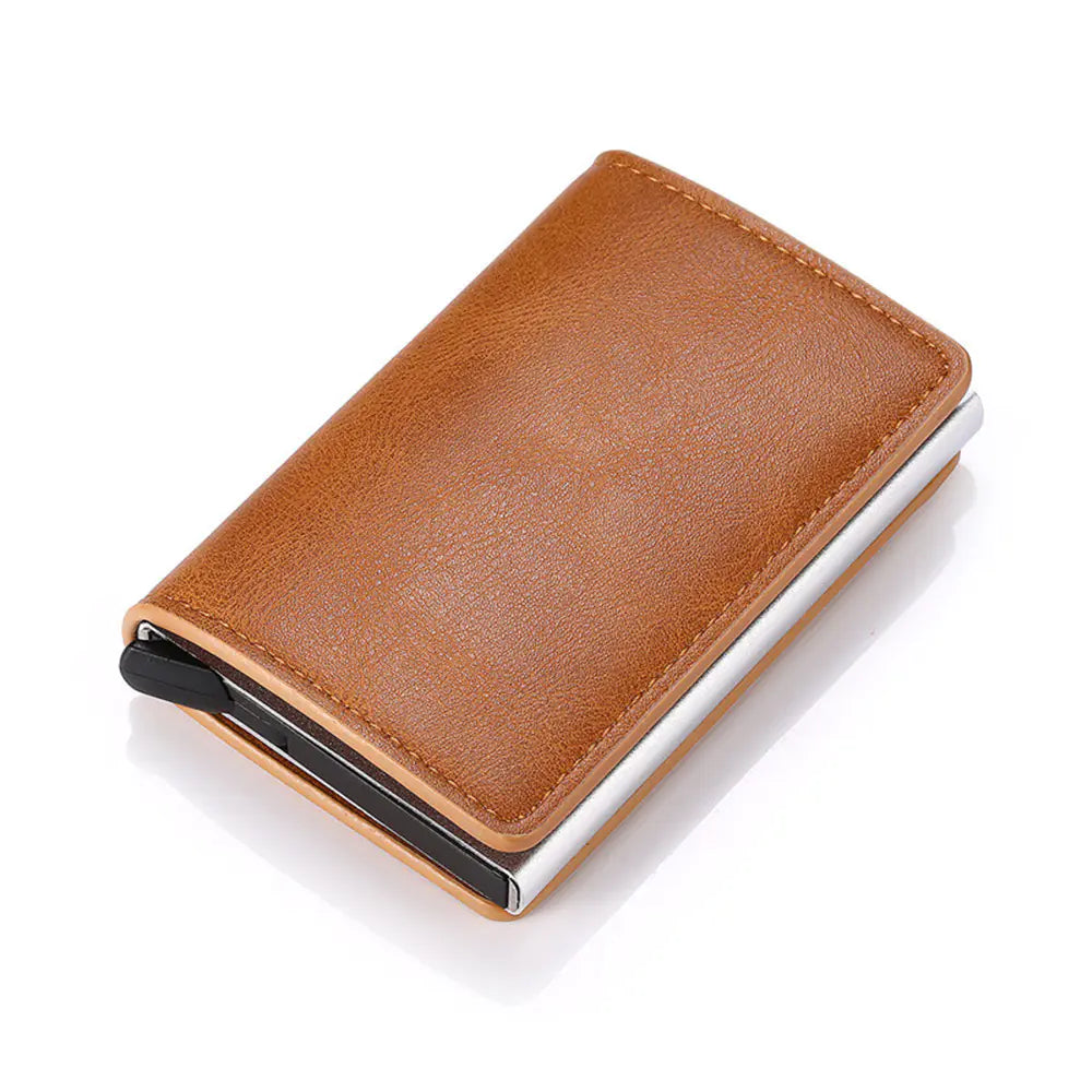 RFID-Proof Aluminum Card Wallet for Men (Credit Card Holder)