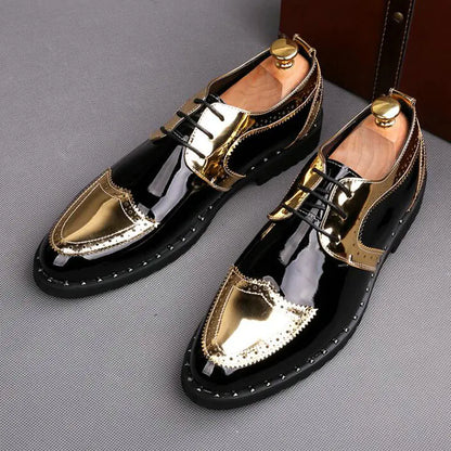 Summer Casual Pointed Leather Shoes for Men