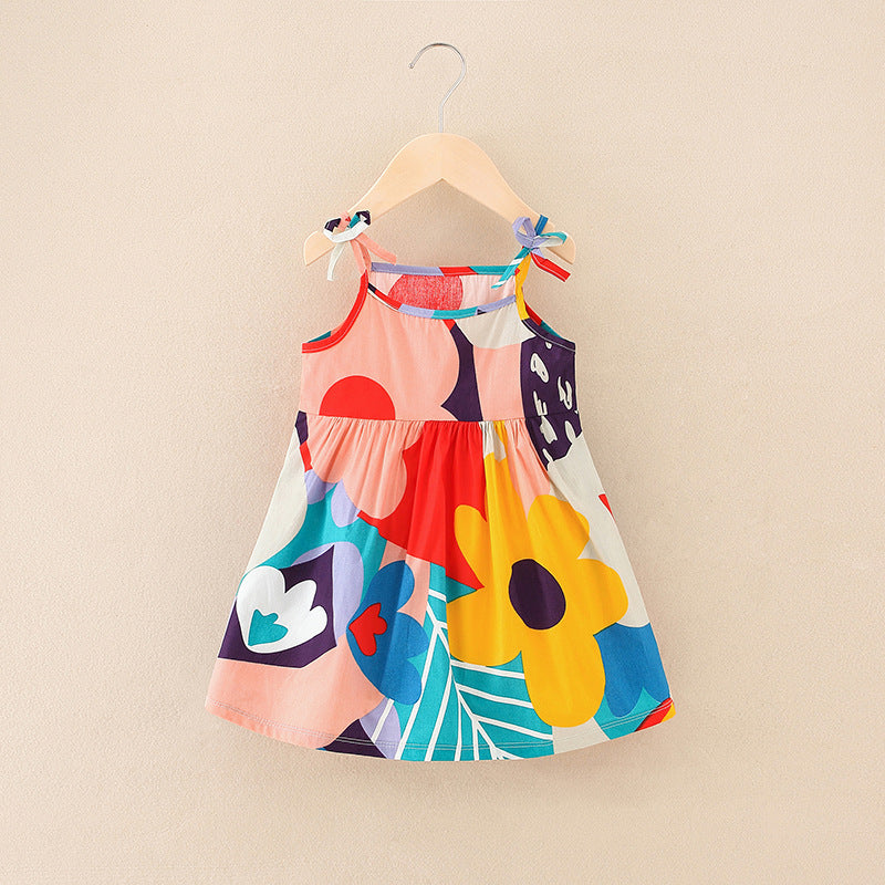 Girls' Floral Princess Dress