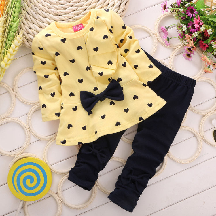 Heart Bow Set for Girls
