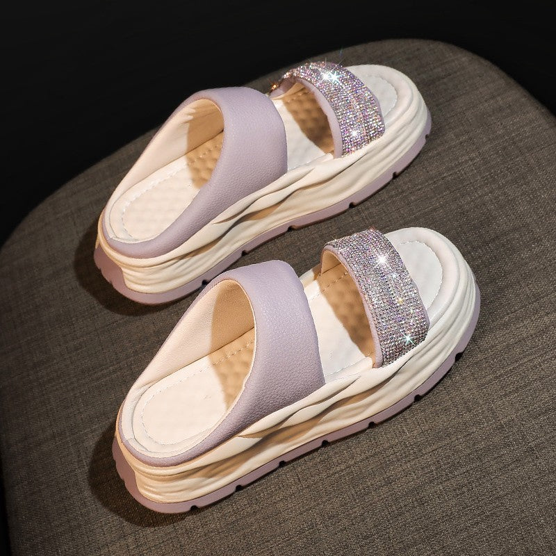 Women's Thick Sole High Platform Slide Sandals