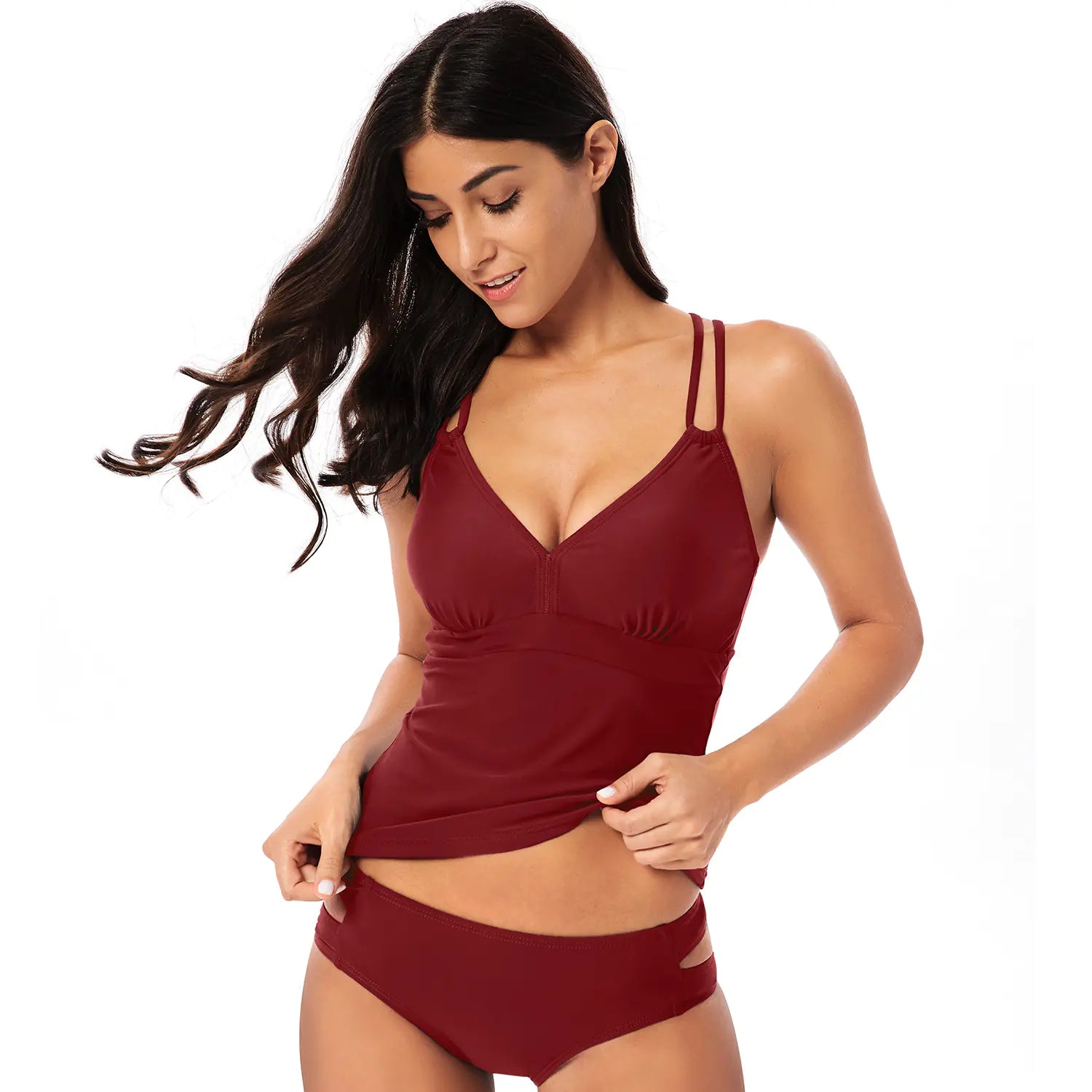 Women's Sexy Solid Color Bikini Swimsuit Set - Trendy Attic Store01