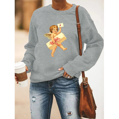 Women's Long-Sleeved Round Neck Sweater