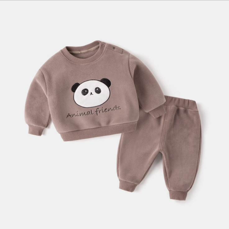 Baby Long Sleeve Set for Fall/Winter, Warm Clothing