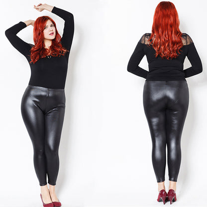 Plus Size Leggings and Leather Pants Collection