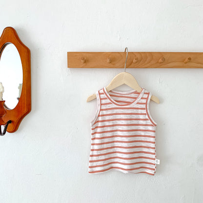 Baby Stripes Sleeveless Vests for Toddlers and Infants