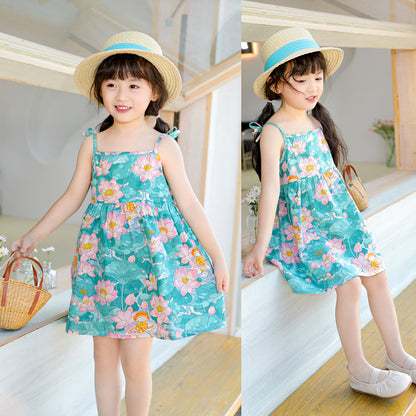 Girls' Floral Princess Dress
