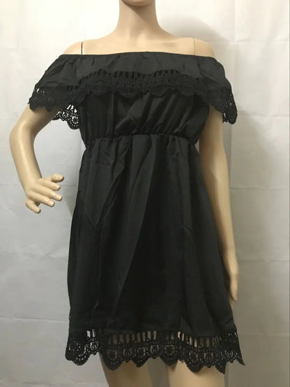 Off-the-Shoulder Lace Dress for Women