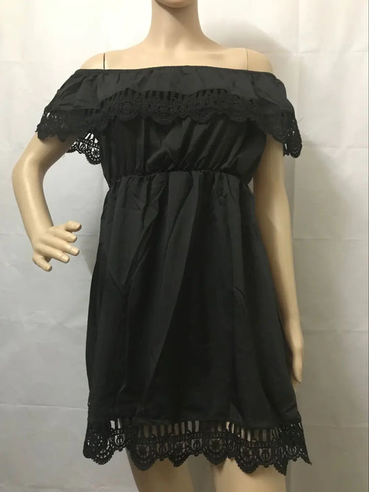 Off-the-Shoulder Lace Dress for Women