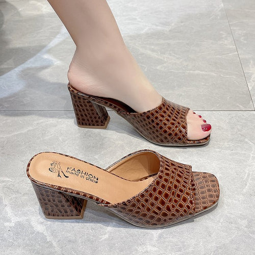 Women's Fish Mouth High Heel Sandals