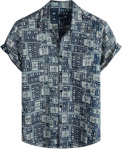 Men's Tropical Hawaiian Short Sleeve Shirt