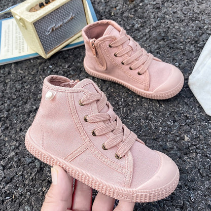 Autumn Winter Trendy High-Top Canvas Shoes for Boys