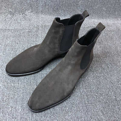 Vintage High-Top Leather Martin Boots for Men