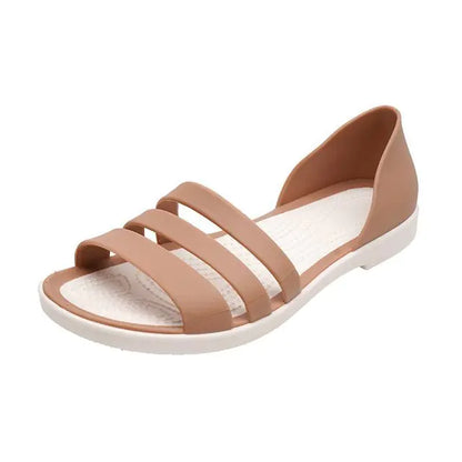 Women's Summer Candy Color Flat Beach Sandals - Trendy Attic Store01