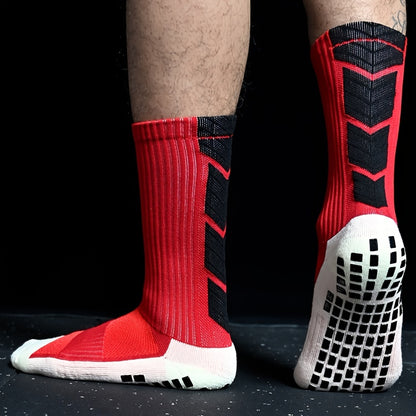 Non-Slip Soccer Grip Socks with Towel Bottom for Enhanced Performance and Stability in Sports
