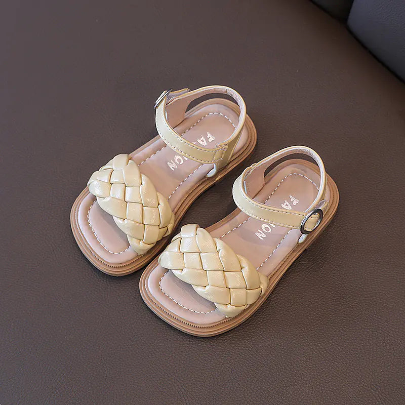 Summer New Girls' Fashion Woven Sandals