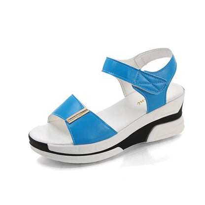 Women's High-Heeled Wedge Fish Mouth Sandals