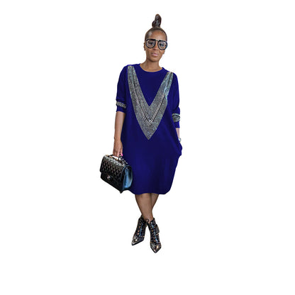 YZ1224 Women's Casual Loose Dress