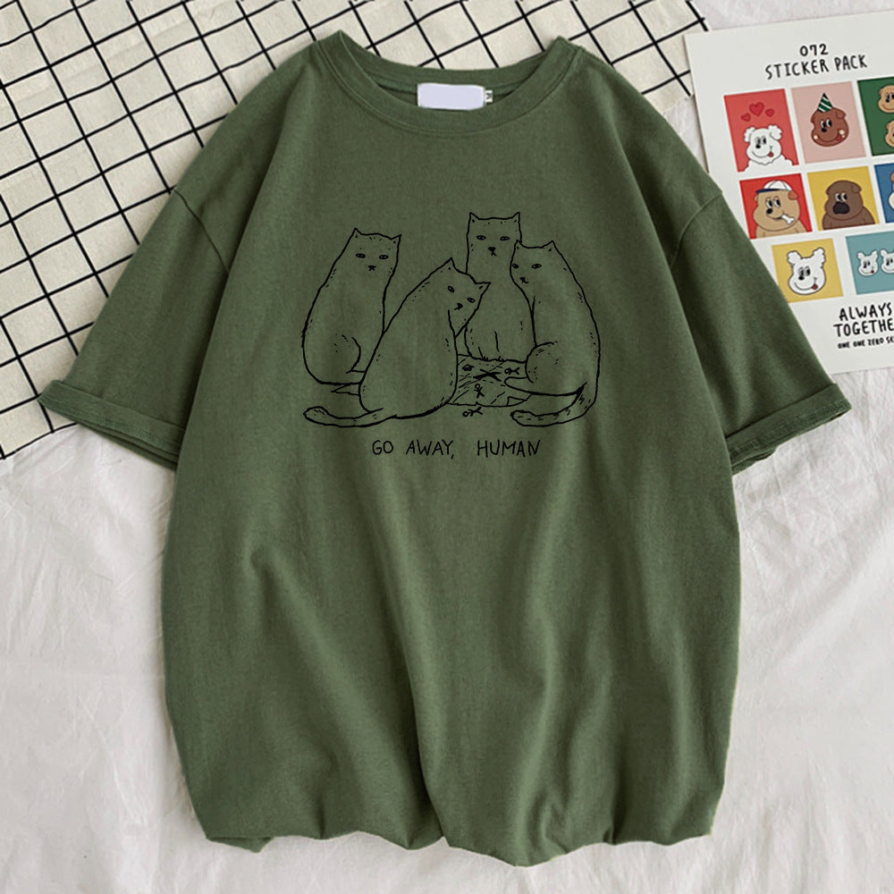 Summer Go Away Human Printed T-Shirts  Quality Design