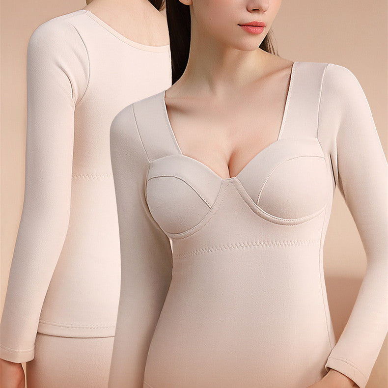 New Warm Velvet One-Piece Bra for Women