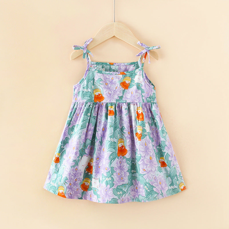 Girls' Floral Princess Dress