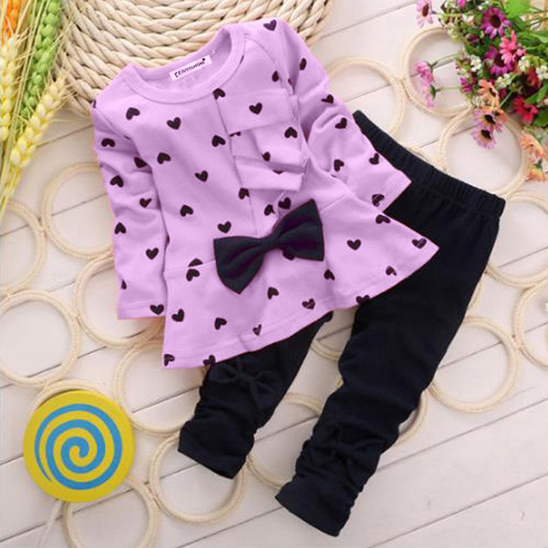 Heart Bow Set for Girls
