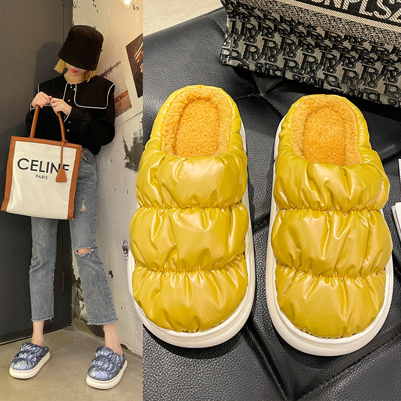 Warm Velvet Cotton Slippers for Women - New Style