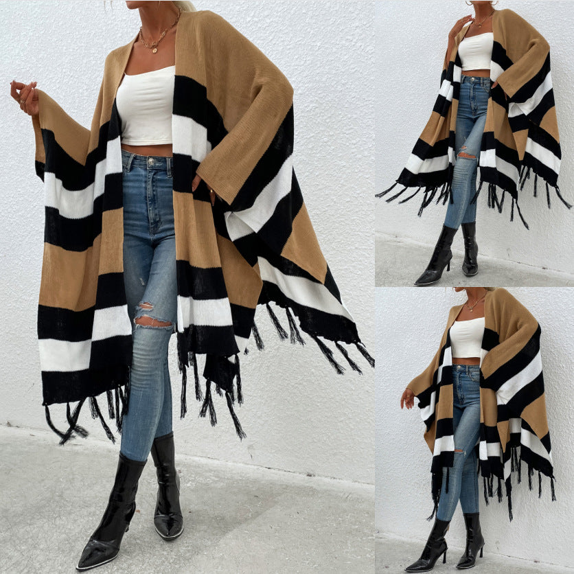 Plus Size Tassel Sweater for Women - Autumn Style