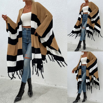 Plus Size Tassel Sweater for Women - Autumn Style