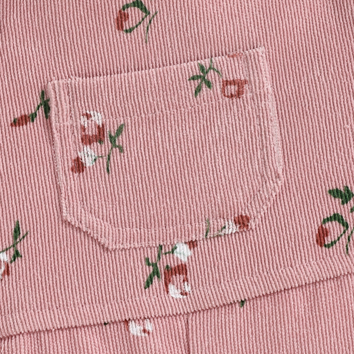 Girls' Long Sleeve Top & Corduroy Pants Set