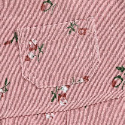 Girls' Long Sleeve Top & Corduroy Pants Set