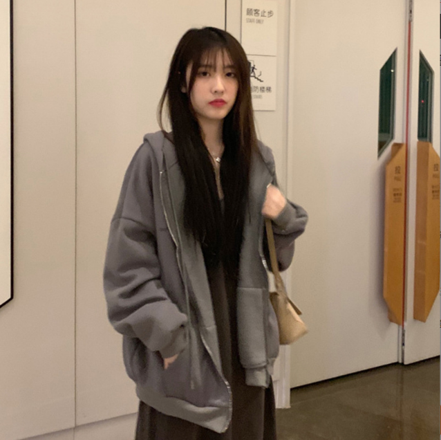 Thickened Fleece Loose Cardigan Jacket
