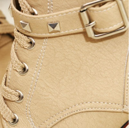 Women's Waterproof Mid-Calf Martin Boots with Heels