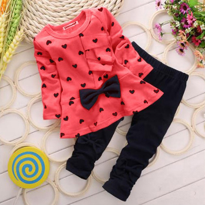 Heart Bow Set for Girls