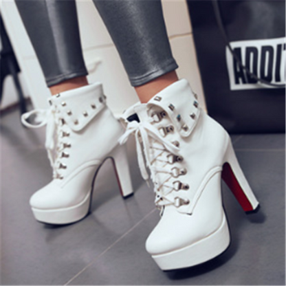 Women's High Heel Ankle Boots - Ultra High Heels