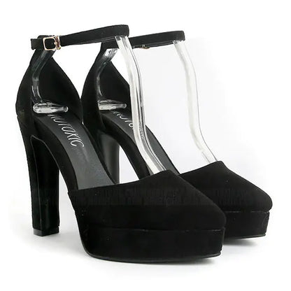 New Korean Style Pointed Toe Chunky Heels for Women - Trendy Attic Store01
