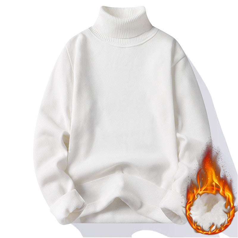 Plush High-Neck Sweater for Men