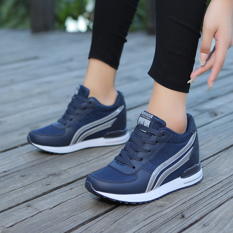 Breathable Height-Increasing Women's Sports Shoes