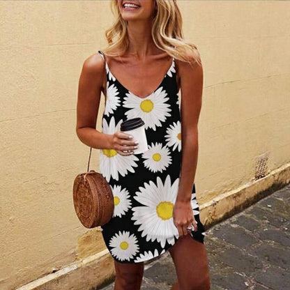 Daisy Print Cami Slip Skirt and Dress Collection