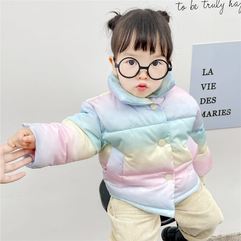 Children's Gradient Color Rainbow Cotton Clothes