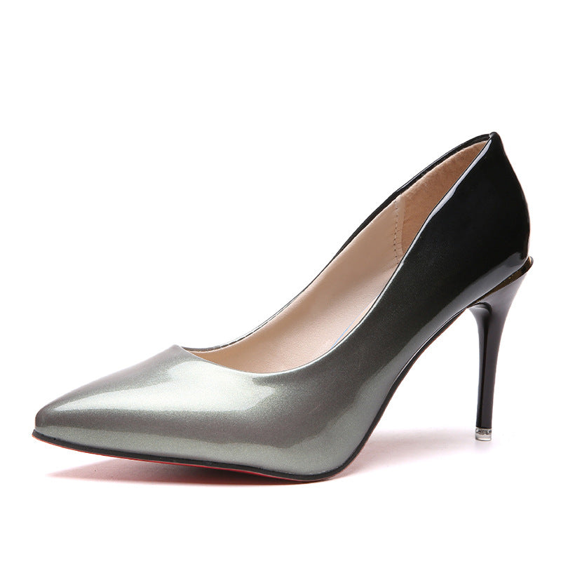Gradient Pointed Toe High Heels