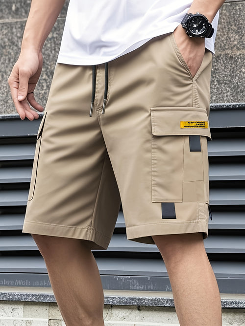 Heavy-Duty Shorts with Multi-Pocket Design