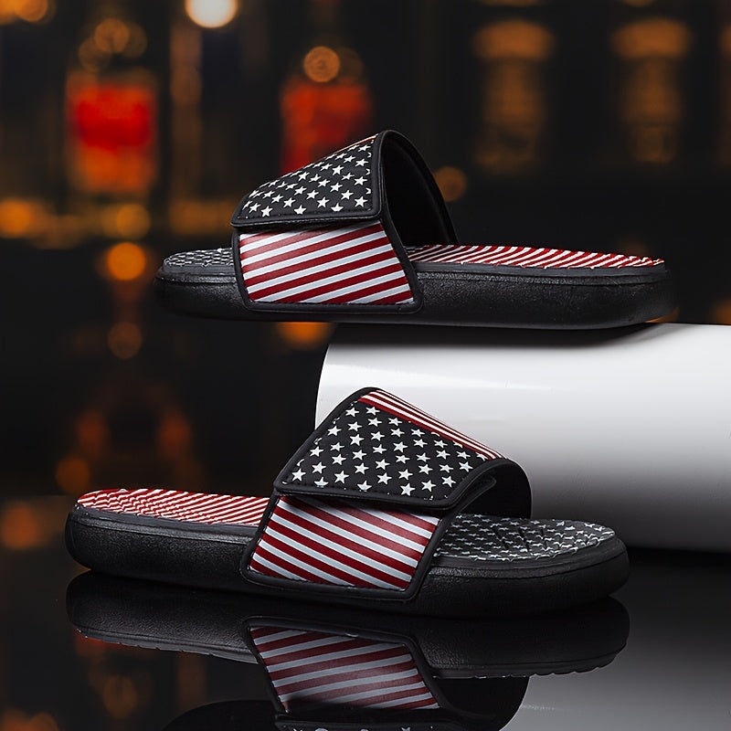 Men's Summer Leisure Sports Sandals, Flag Pattern
