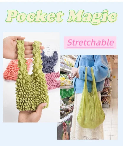 Magic Expansion Foldable Stretch Mini Tote Bag