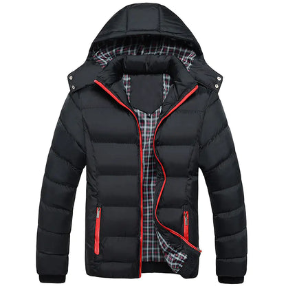 Men's Winter Coat - Stylish Plus Size Cotton Jacket