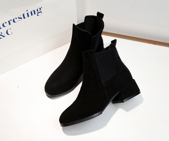 Chelsea Ankle Boots for Women - Fashionable Pointed Heels
