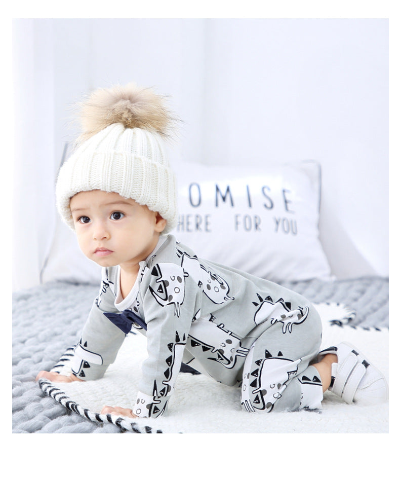 Baby Boy Spring Jumpsuit with Long Sleeves Set